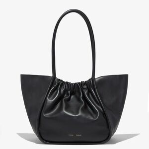 Proenza Schouler Black Large Ruched Tote Bag